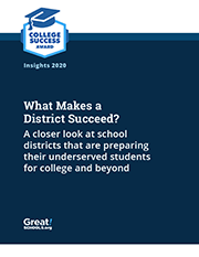 What Makes a District Succeed report cover