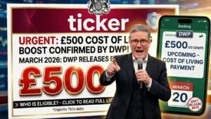 £500 Cost of Living Boost in March 2026 – DWP Confirms Eligibility