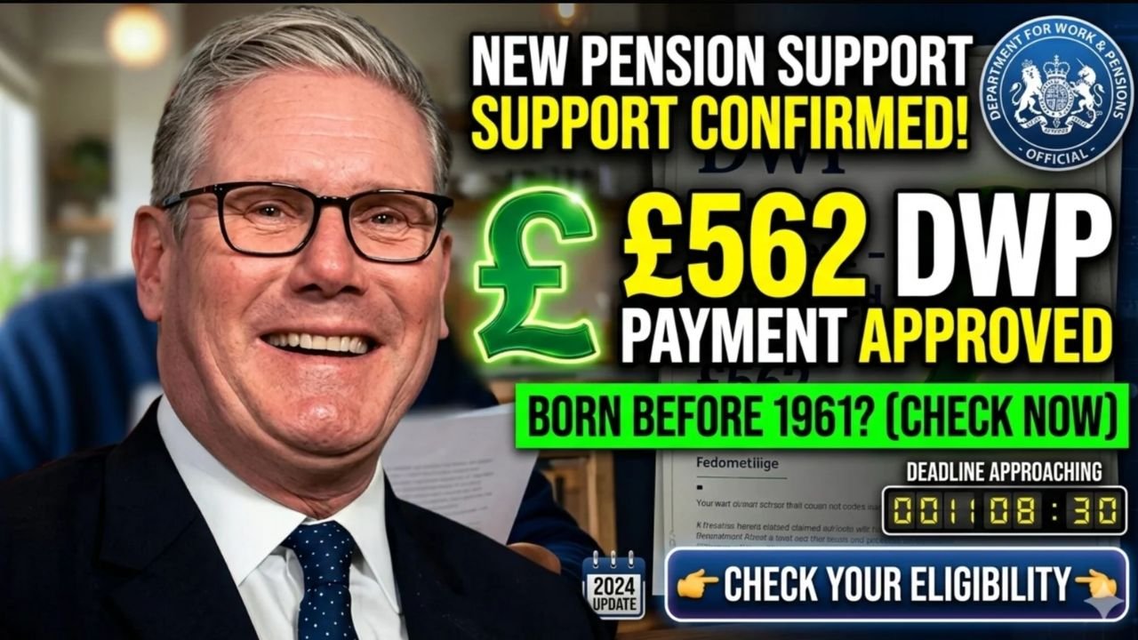 £562 DWP Payment Approved: What UK Pensioners Born Before 1961 Need to Know